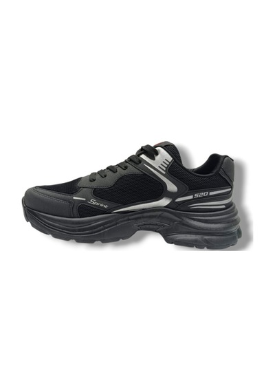 Wanderfull 4334-26 Anorak Bağcıklı Erkek Sneaker Siyah Gümüş 45-47