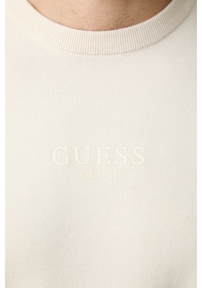 Guess Mason Regular Fit Bisiklet Yaka Logolu Erkek Kazak M6yr12z0917 Kazak M6yr12 Z0917 G9h9 Ekru