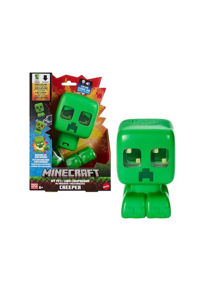 Minecraft Sesli Ve Işıklı Evcil Creeper Figürü Jgx49