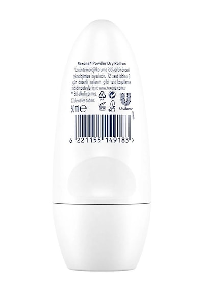 Rexona Powder Dry 72 Saat Kadın Roll-On Deodordant 50 ML