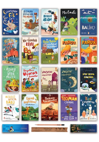 Timaş Çocuk 2. 3. Sınıf Okuma Hikaye Kitapları Seti 20 Kitap - Faruk Serisi - Anıl Basılı Mert Arık Set 2