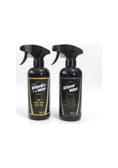 Shine Wax Hızlı Cila & Lastik Parlatıcı Sprey 500 Ml 2'li Set