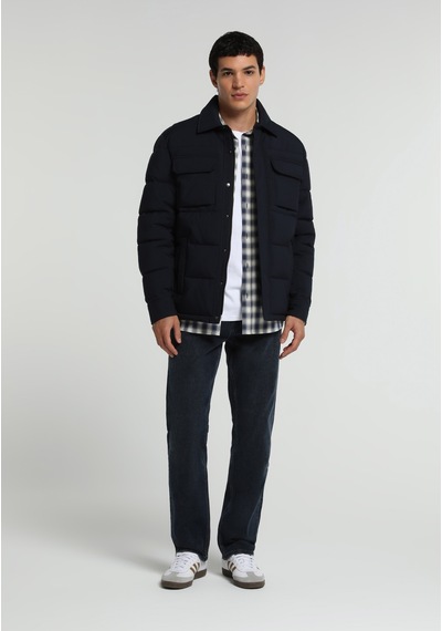 Colin's Colins Regular Fit Shirt Neck Fermuarlı Astarlı Erkek Lacivert Mont Cl1080169 Q1.v1 Nav