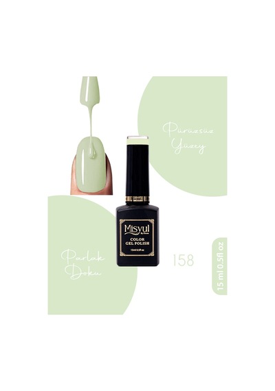 Misyul Uv Led Kalıcı Oje Nail Art 15 Ml 158