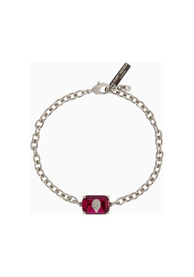 Kurt Geiger Crystal Bracelet Parlak Kristal Ve Pirinçten Zarif Bileklik Gümüş