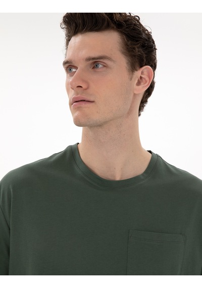Pierre Cardin Erkek Koyu Yeşil Tişört Basic 50306991-vr079 Koyu Yeşil Pierre Cardin Erkek Koyu Yeşil Tişört Basic 50306991-vr079 Koyu Yeşil