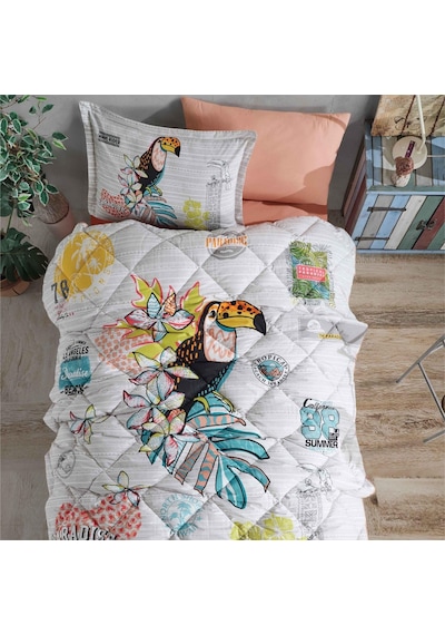 Clasy Ranforce Uyku Seti Tek Kişilik Paradise V1 Somon