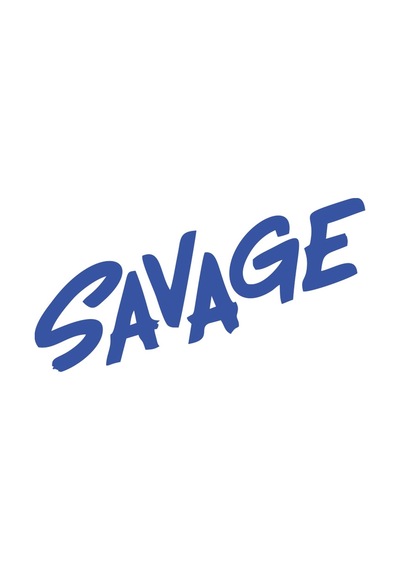 Savage Araba Sticker 17x17 Cm Mavi