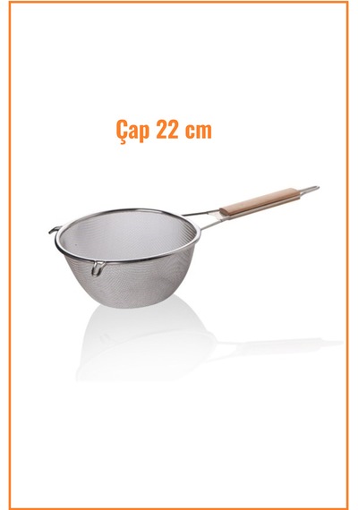 Ahşap Saplı Süzgeç / 22 Cm