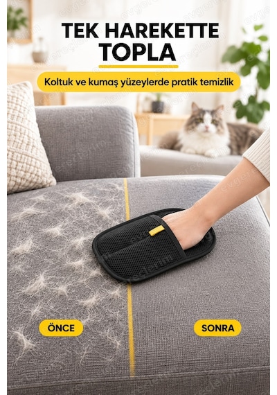Evcil Hayvan Mikro Tüy Toplama Ve Temizleme Eldiveni