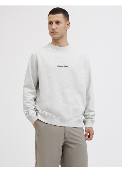 Jack & Jones Erkek Gögüs Nakis Islemeli Sweat - Norrebro - 12282893 Beyaz Melanj