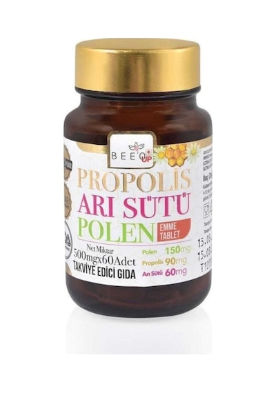 Bee'O Up Propolis Arı Sütü Polen Emme Tablet 500 Mg X 60 Adet