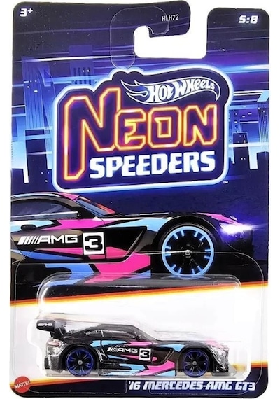 Hot Wheels Neon Yarışçılar Hlh72 - 16 Mercedes-amg Gt3 Hrw79