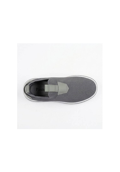 Daytex 1111 Erkek Slip-on - Full Triko Örgü Sportif Kalın Eva Taban Sneaker Füme