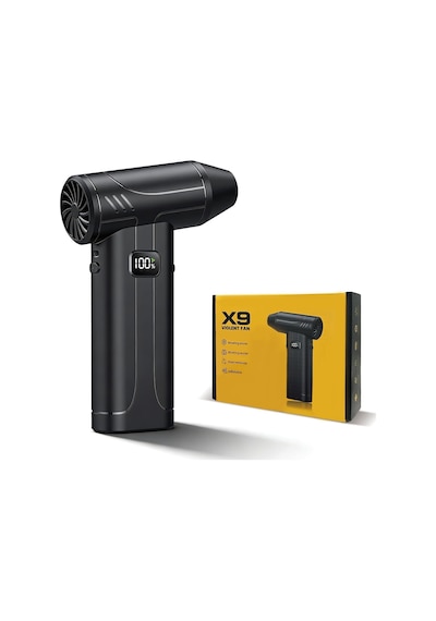 Turbo Jet Fan X9 - Çok Amaçlı Yüksek Güçlü El Fanı - 5 Kademeli Hız Ayarı, Usb-c Şarjlı, Led Aydınlatma - Bilgisayar Toz Temizleme, Mangal Yakma Ve Dış Mekan İçin Güçlü Hava Üfleyici X9 Turbo Jet Fan X9 - Çok Amaçlı Yüksek Güçlü El Fanı - 5 Kademeli Hız Ayarı, Usb-c Şarjlı, Led Aydınlatma - Bilgisayar Toz Temizleme, Mangal Yakma Ve Dış Mekan İçin Güçlü Hava Üfleyici X9