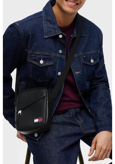 Tommy Jeans Logolu Ayarlanabilir Askılı Çanta Erkek Çanta Am0am14608 Bds Siyah