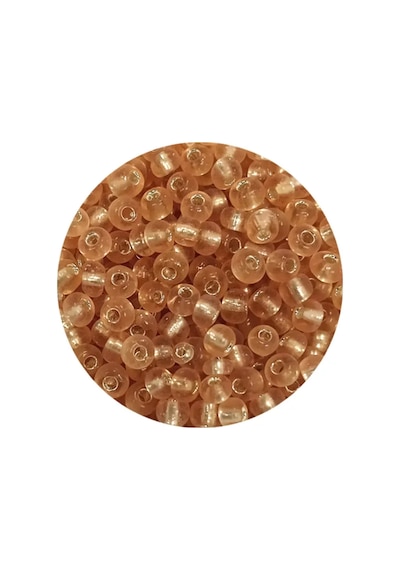 Tedar Dökme Cam Kum Boncuk 8/0 3 Mm - 20 Gram - Şeffaf Bal Rengi - Bnc143 Najmaddin (No:1) 8.5Cm X 10.5 Cm