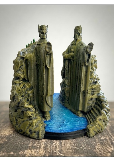 Yüzüklerin Efendisi Argonath Heykeli - Kralların Sütunları Dekoratif Biblo 15 Cm Fanart