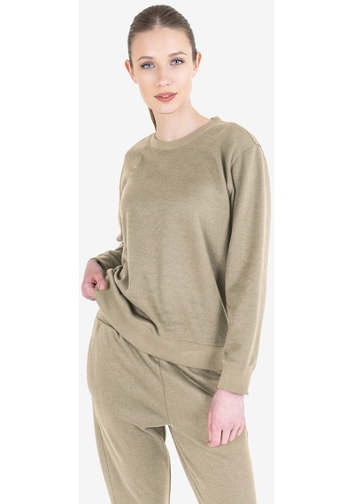 Lescon Bej Kadın Sweatshirt 23n-2102