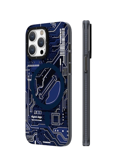 Apple Uyumlu iPhone 15 Pro Kılıf Magsafe Şarj Özellikli Youngkit Technology Serisi Kapak