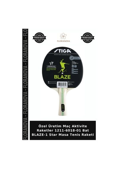 Özel Üretim Maç Aktivite Raketler 1211-6018-01 Bat Blaze-1 Star Masa Tenis Raketi