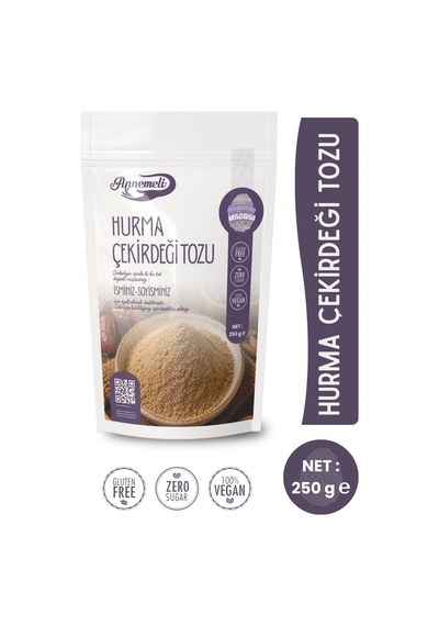 250 Gr Hurma Çekirdeği Tozu Unu %100 Doğal