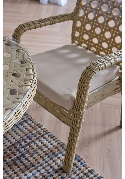 Evdemo Ayaz 2 Kişilik Rattan Bahçe Balkon Mutfak Masa Takımı Cappuccino Cappuccino Evdemo Ayaz 2 Kişilik Rattan Bahçe Balkon Mutfak Masa Takımı Cappuccino Cappuccino