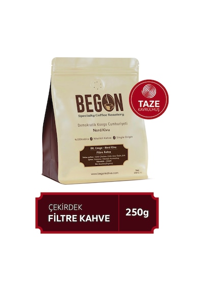 Begon Kahve Nord Kivu Filtre Kahve Çekirdek 250 G