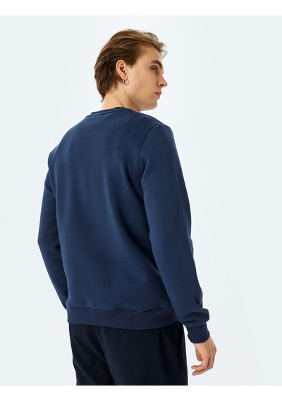 Koton Bisiklet Yaka Pamuk Karışımlı Şardonlu Slogan İşlemeli Sweatshirt Lacivert 5wam70234mk Lacivert Koton Bisiklet Yaka Pamuk Karışımlı Şardonlu Slogan İşlemeli Sweatshirt Lacivert 5wam70234mk Lacivert