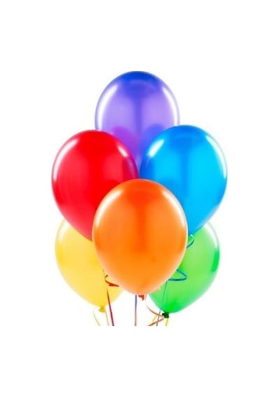 100'lü Metalik Balon Karışık Renk Parti Balonu Doğum Günü Balon Kırmızı