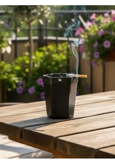 Plastik Kokusuz Küllük Kültablası 1 Adet Sigara Kül Kabı
