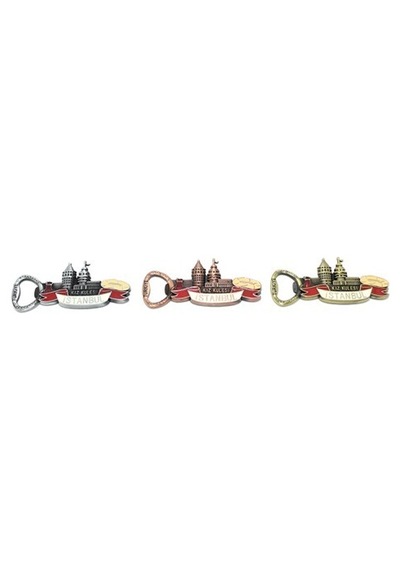 Metal İstanbul Temalı Yöresel Magnet Açacak Model 3