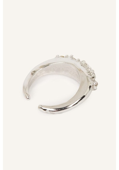 Defacto Kristal Taşlı Kadın Yüzük I8769axnssr4 Gri-sr4