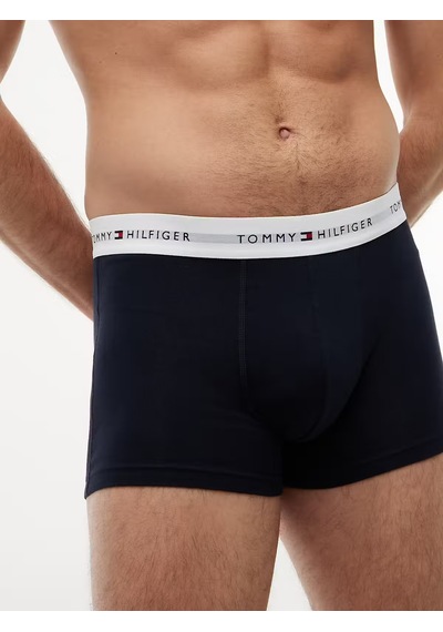 Tommy Hilfiger Erkek 3'lü Boxer Paketi-um0um03889dw5 Siyah