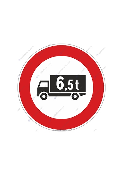 Yüklü Ağırlığı 6,5 Tondan Fazla Olan Araç Giremez