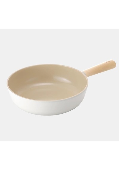 Neoflam Fika Alüminyum Döküm 26 Cm Bej Wok Tava Bej