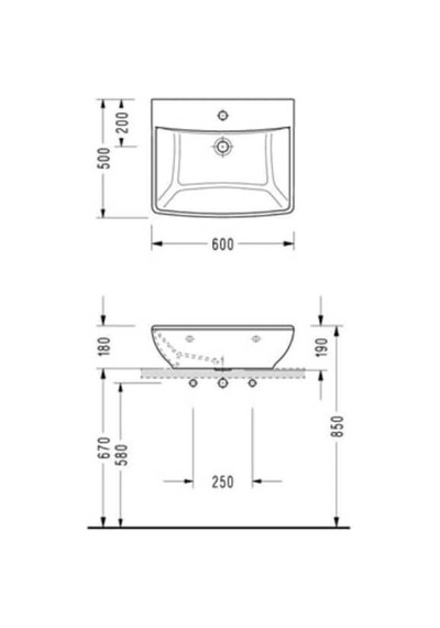 Serel Tezgah Üstü Lavabo 50x60 Cm - 2045tds110h Diğer