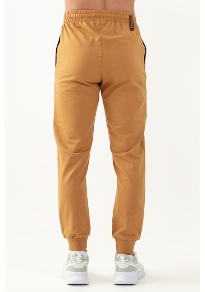 Maraton Sportswear Comfort Erkek Ribana Paça Basic Karamel Eşofman Altı 21625-karamel Karamel