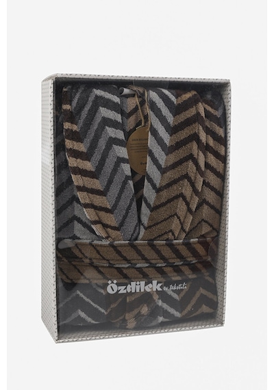 Özdilek Hawai Eclectic Kadife Şal Yaka Bornoz L Beden 334196 Kahverengi