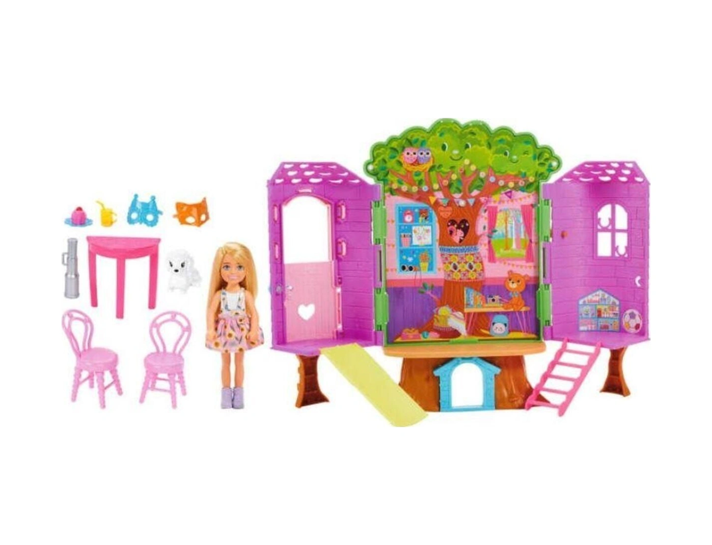 Chelsea'nin Ağaç Evi Barbie Chelsea'nin Ağaç Evi Ve Köpeği Hpl70