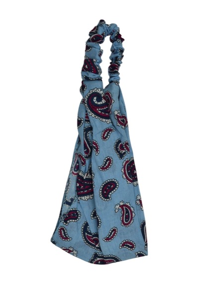 Lastikli Paraşüt Bandana Mavi