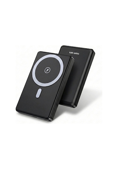Ven-dens Vd-pb033 Premium Manyetik Powerbank Led Ekranlı 10000mah Siyah