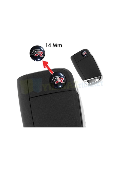 Seat Fr Metal Alaşım Anahtarlık Logo Amblem 14mm Anahtarlık Değildir