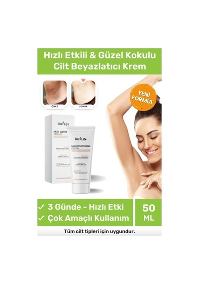 İlla Life Koltuk Altı ve Bikini Bölgesi Beyazlatıcı Krem 50 ML
