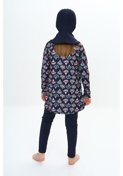 My Kids Wear 7-16 Yaş Tesettür Mayo Gri - Yeşil