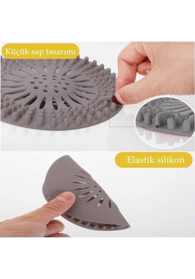 Mithra Life Yuvarlak Silikon Süzgeçli Lavabo Tıpası Mıt1068