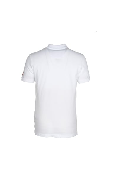 Erkek Beyaz Slim Fit Polo Yaka Baskılı Tshirt 1179-beyaz Beyaz