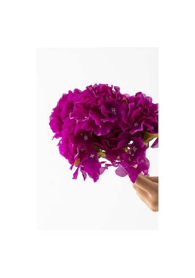 Yapay Ortanca Çiçeği 35 Cm 7 Dal Mor