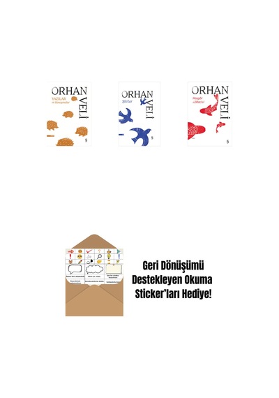 Yazılar Ve Konuşmalar + Şiirler Ciltli + Hoşgör Köftecisi + Okuma Sticker'ları