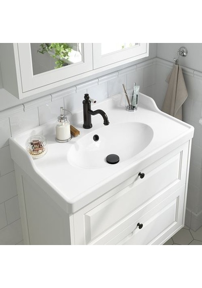 Ikea Hamnskär Lavabo Bataryası, Siyah, 19 Cm